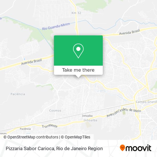 Pizzaria Sabor Carioca map