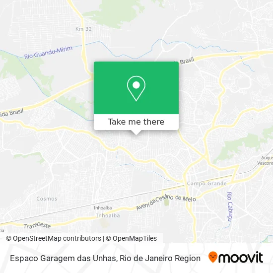 Espaco Garagem das Unhas map