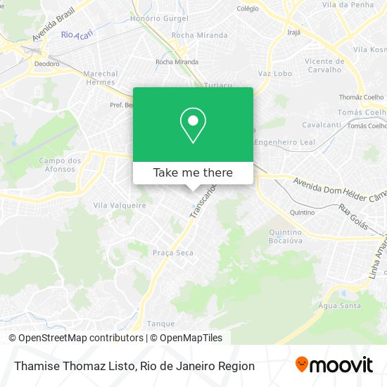 Thamise Thomaz Listo map