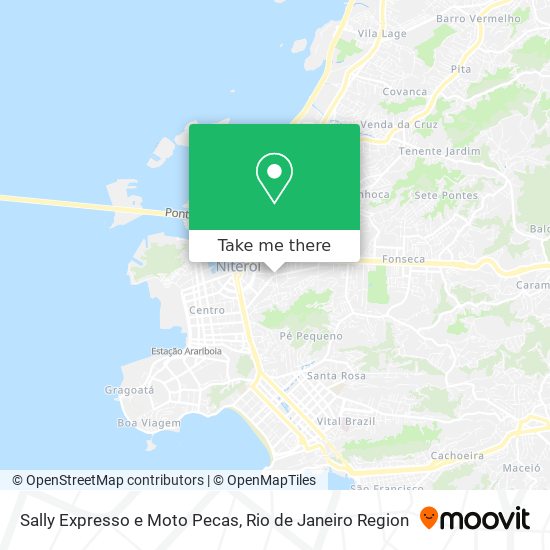 Sally Expresso e Moto Pecas map