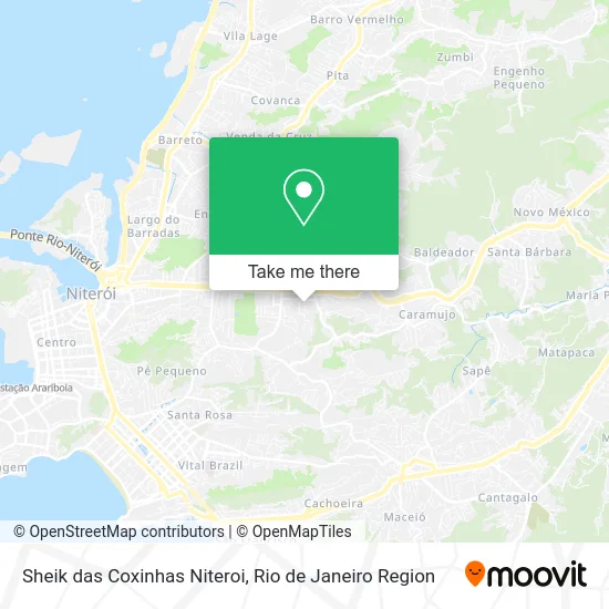 Sheik das Coxinhas Niteroi map