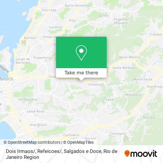 Dois Irmaos / , Refeicoes / , Salgados e Doce map