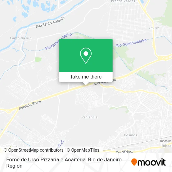 Fome de Urso Pizzaria e Acaiteria map
