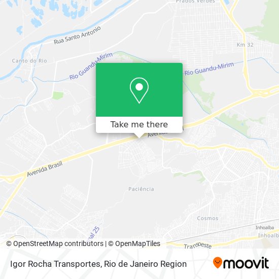 Igor Rocha Transportes map