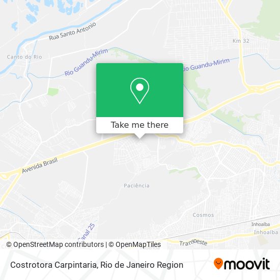 Costrotora Carpintaria map