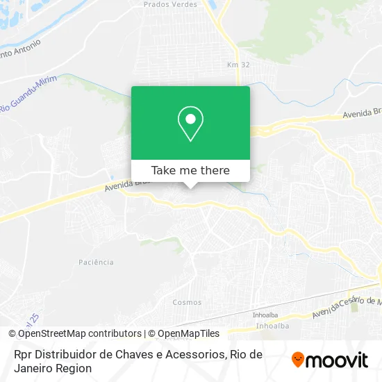 Rpr Distribuidor de Chaves e Acessorios map