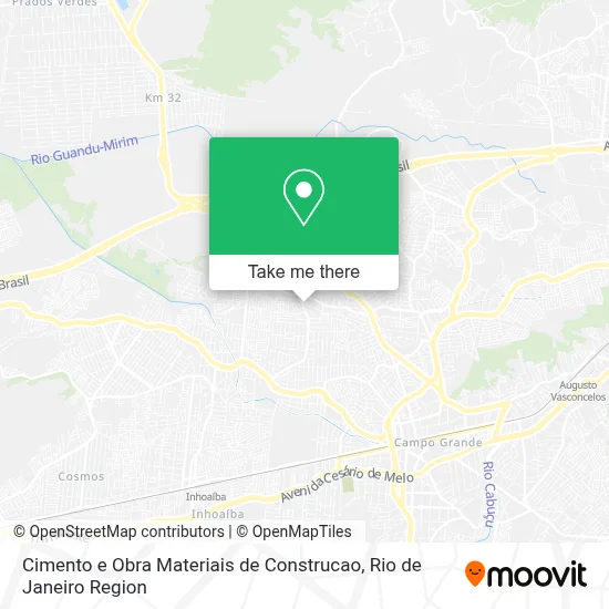 Cimento e Obra Materiais de Construcao map