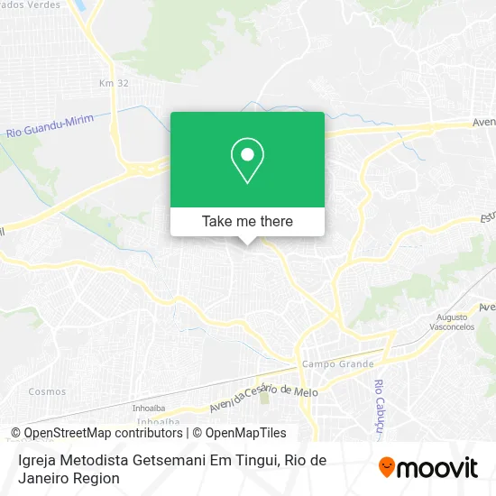 Igreja Metodista Getsemani Em Tingui map