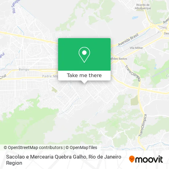 Sacolao e Mercearia Quebra Galho map