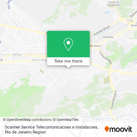 Scanner Service Telecomunicacoes e Instalacoes map