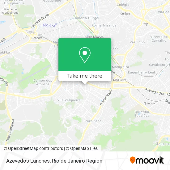 Azevedos Lanches map