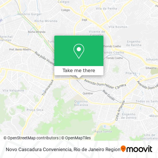 Novo Cascadura Conveniencia map