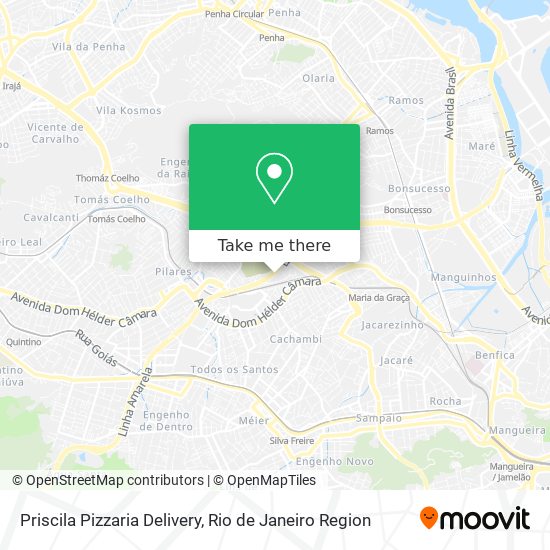 Priscila Pizzaria Delivery map