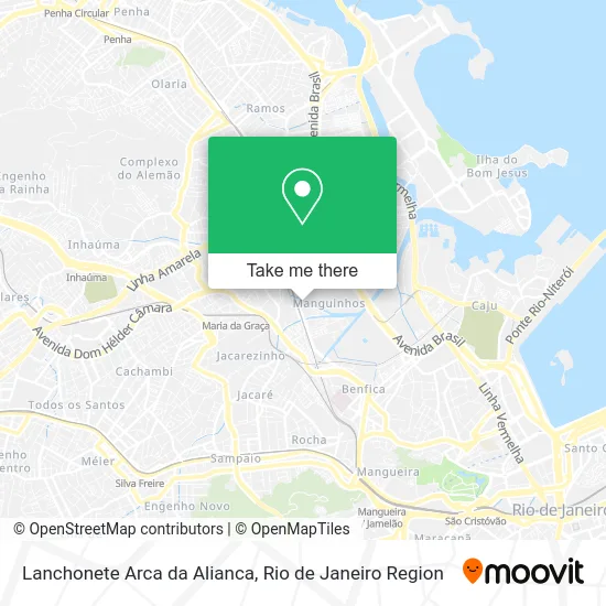 Lanchonete Arca da Alianca map