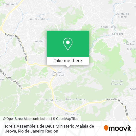 Mapa Igreja Assembleia de Deus Ministerio Atalaia de Jeova