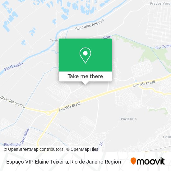 Espaço VIP Elaine Teixeira map