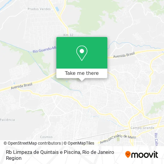 Rb Limpeza de Quintais e Piscina map