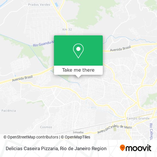 Delicias Caseira Pizzaria map