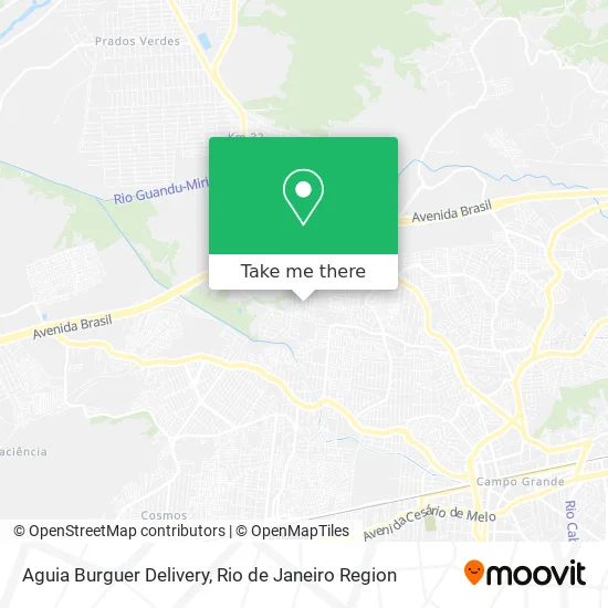 Aguia Burguer Delivery map