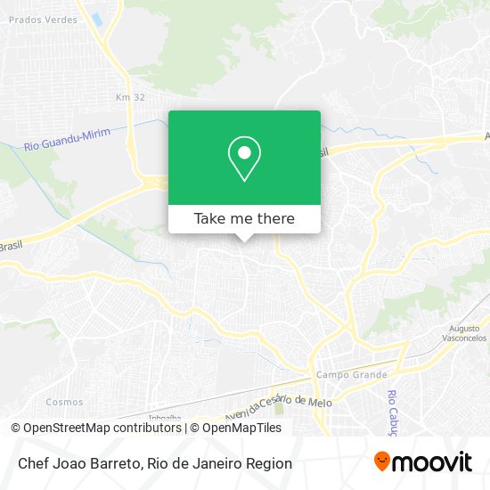 Mapa Chef Joao Barreto