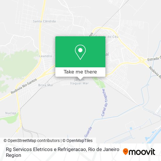 Mapa Rg Servicos Eletricos e Refrigeracao