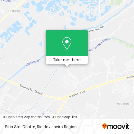 Sítio Sto. Onofre map