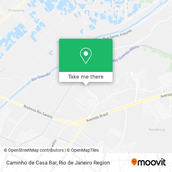 Caminho de Casa Bar map
