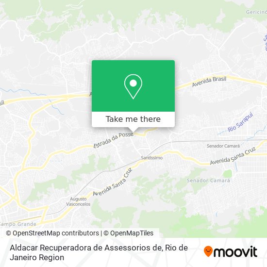 Mapa Aldacar Recuperadora de Assessorios de