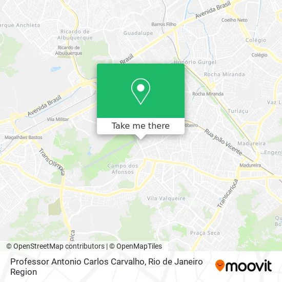 Professor Antonio Carlos Carvalho map