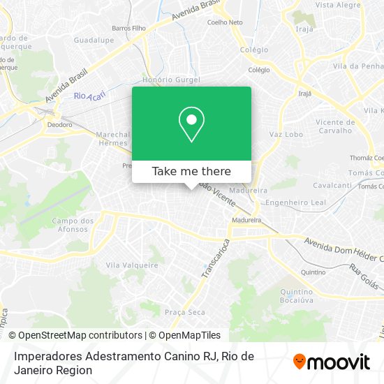 Imperadores Adestramento Canino RJ map