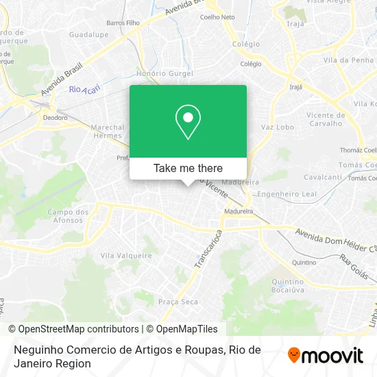 Neguinho Comercio de Artigos e Roupas map