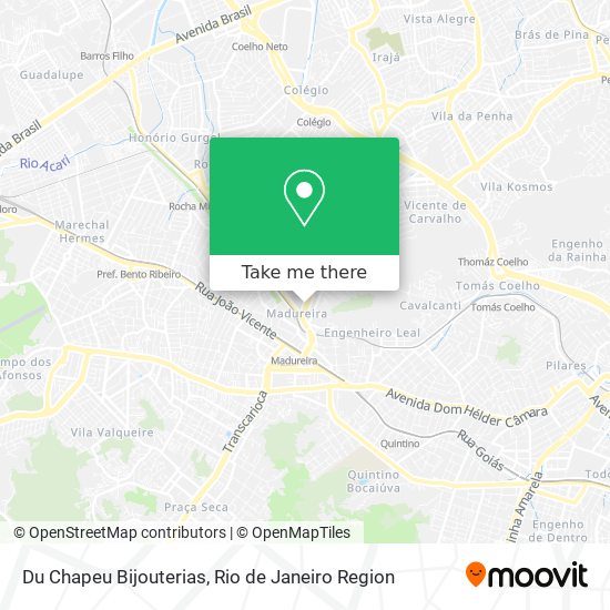 Du Chapeu Bijouterias map