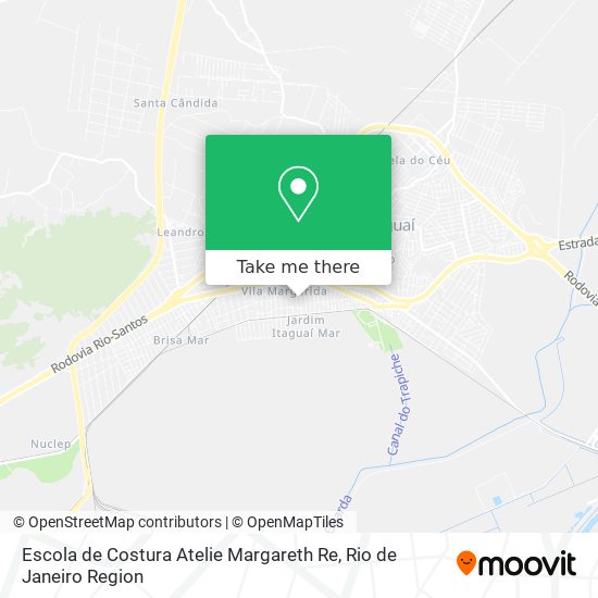 Mapa Escola de Costura Atelie Margareth Re