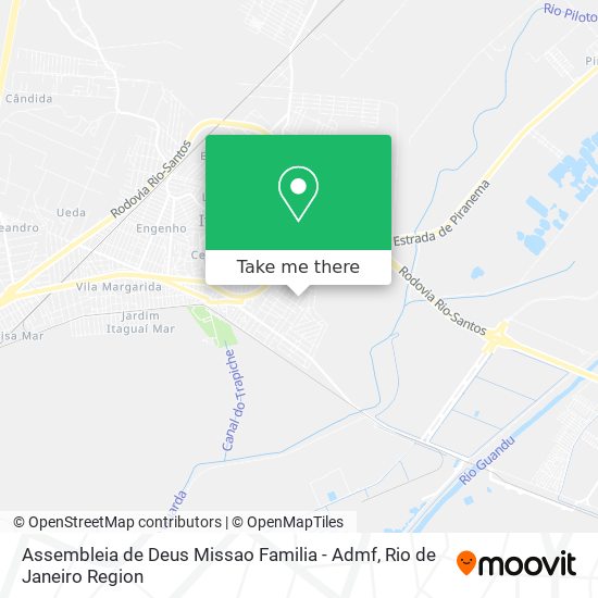 Mapa Assembleia de Deus Missao Familia - Admf