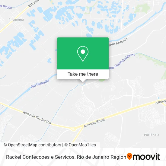 Rackel Confeccoes e Servicos map
