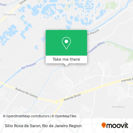 Sítio Rosa de Saron map
