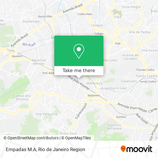 Empadas M.A map