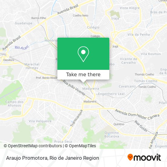 Araujo Promotora map