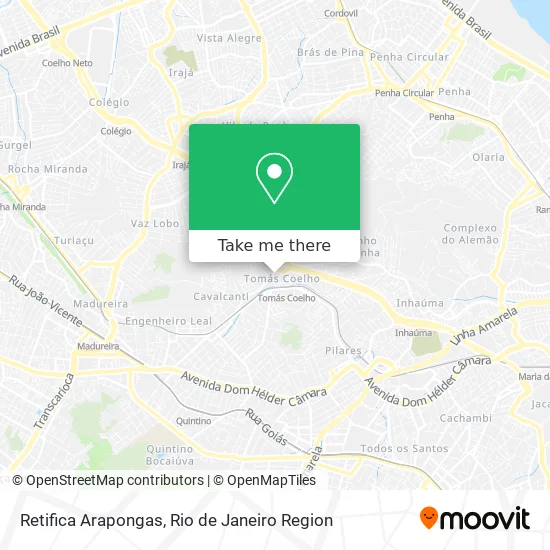 Retifica Arapongas map
