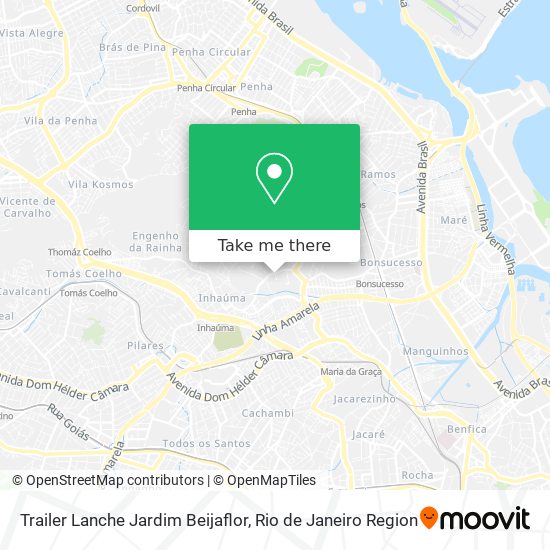 Mapa Trailer Lanche Jardim Beijaflor