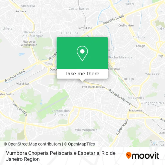 Vumbora Choperia Petiscaria e Espetaria map