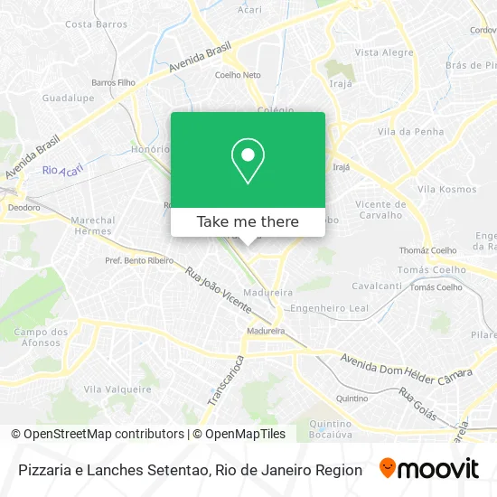 Pizzaria e Lanches Setentao map