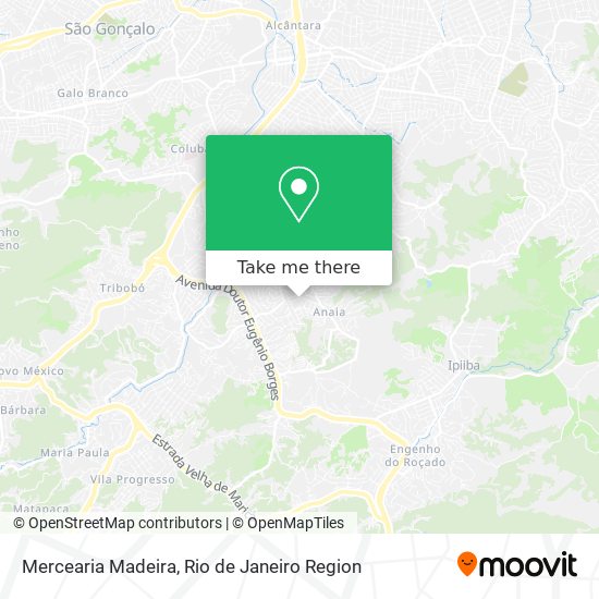 Mercearia Madeira map