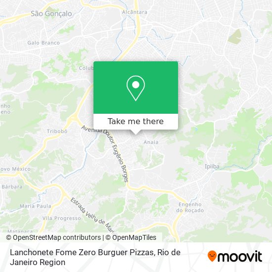 Lanchonete Fome Zero Burguer Pizzas map