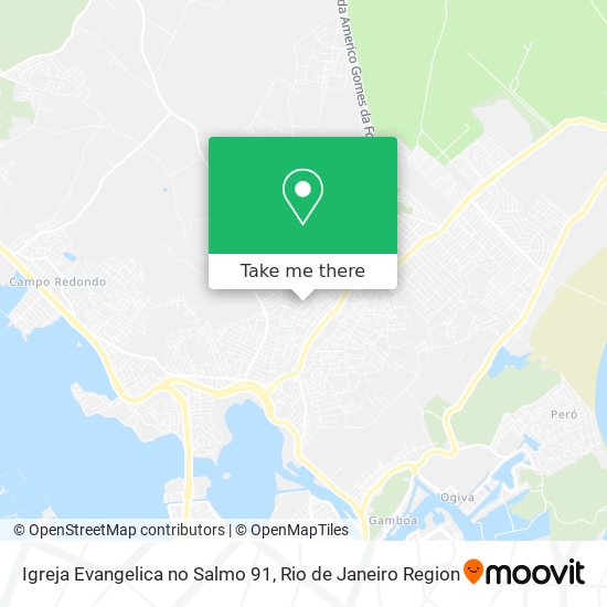 Mapa Igreja Evangelica no Salmo 91