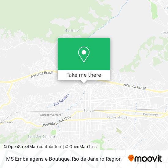 MS Embalagens e Boutique map