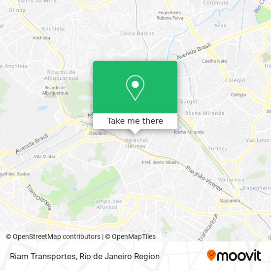 Riam Transportes map