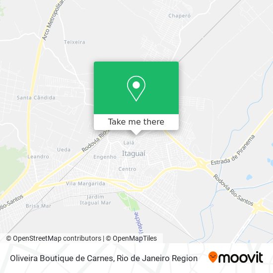 Mapa Oliveira Boutique de Carnes