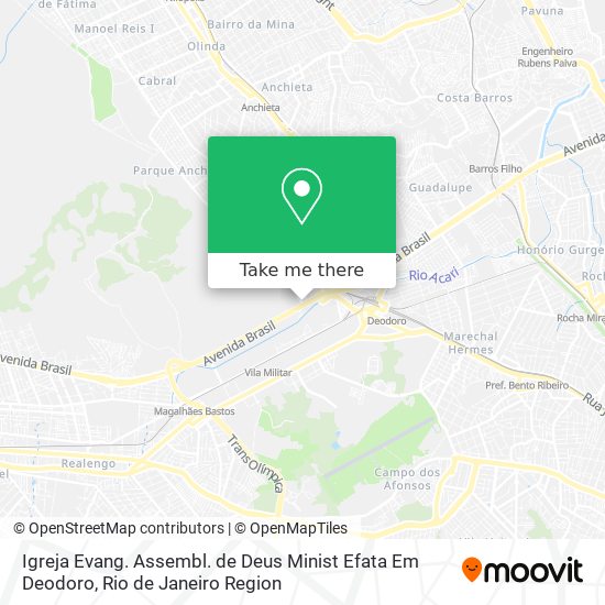 Mapa Igreja Evang. Assembl. de Deus Minist Efata Em Deodoro