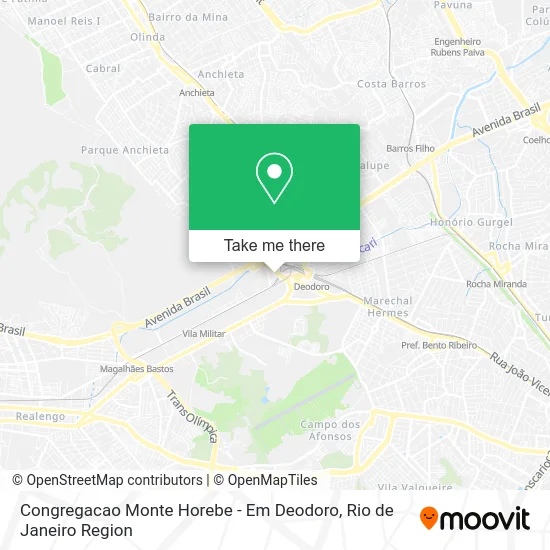 Congregacao Monte Horebe - Em Deodoro map